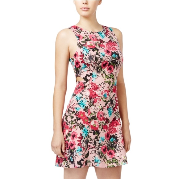🌸 kensie Wild Garden Side Cut Out Dress (Medium) - Picture 2 of 4